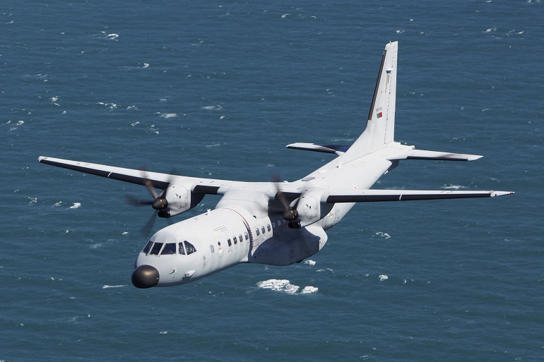O avião de patrulha marítima Airbus C-295 da Força Aérea Portuguesa (imagem FAP)