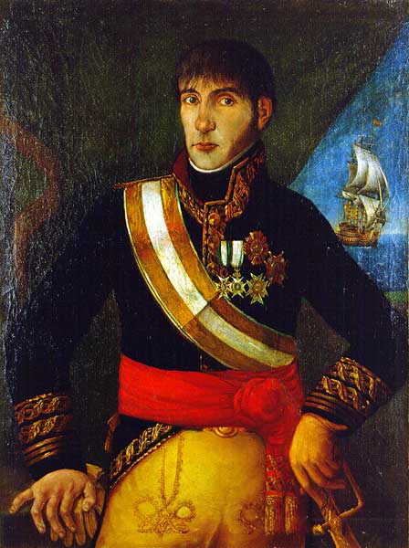 Retrato do tenente-general Baltasar Hidalgo de Cisneros, último vice-rei da Província do Rio da Prata, entre 30 de junho de 1809 - 25 de maio de 1810 (Museo Naval de Madrid)