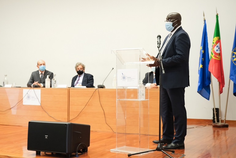 O Dr. Marcellin N’Djonon, Encarregado de Negócios da Costa do Marfim (imagem Carmo Montanha, cedida por GCMunicípio de Oeiras)