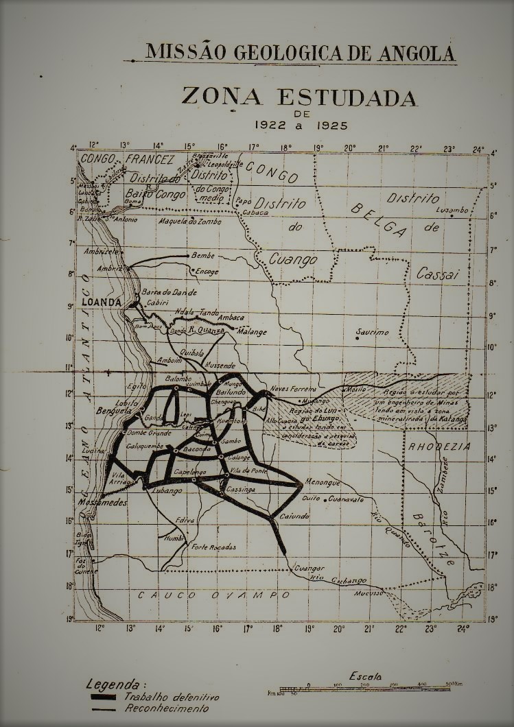 Missão geológica de Angola 1922-1925. Notícia dos trabalhos realizados. (Arquivo do MMG/MNHN-UL)