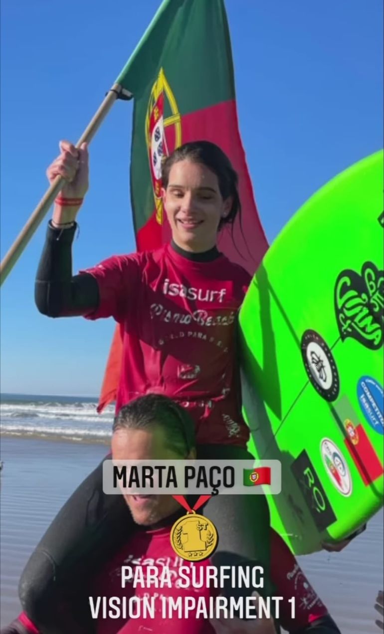 Marta Paço, Campeã Mundial de Surf Adaptado na Classe VII