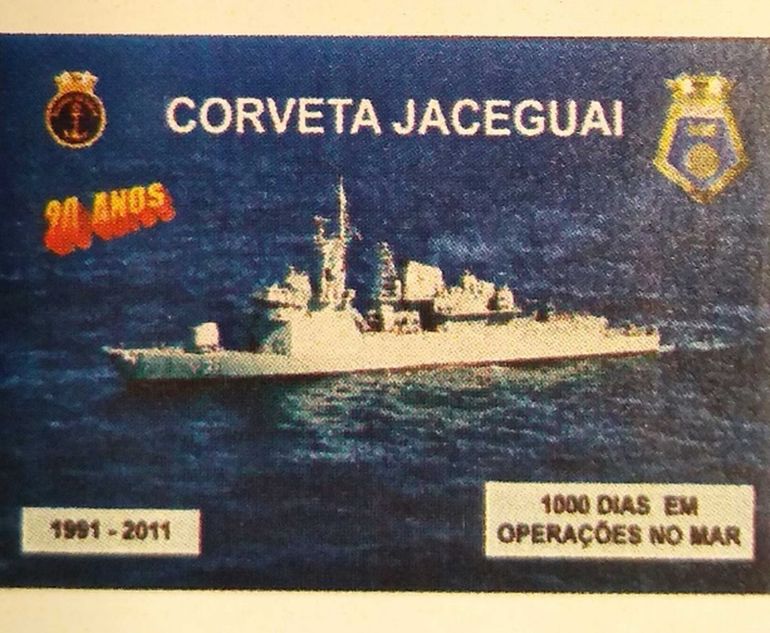 Edição do selo comemorativo dos 20 anos de incorporação à Armada por iniciativa do CMG (Ref.) Athayde, terceiro Comandante do navio (Afonso III) (1993/1994).